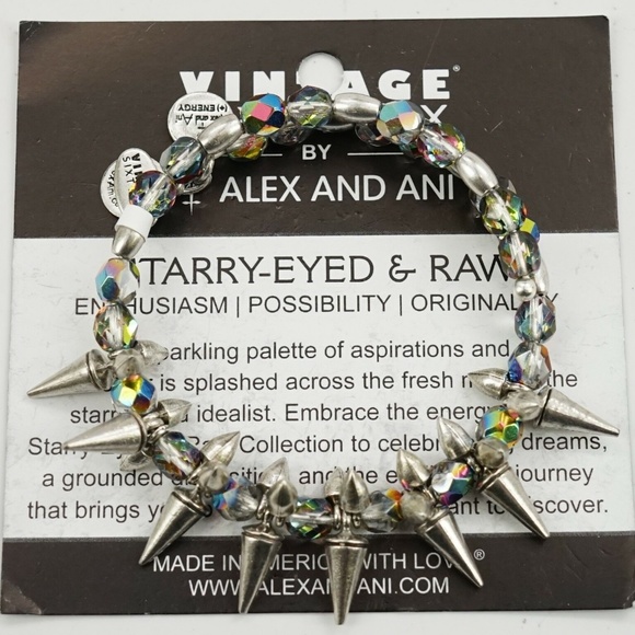 Alex and Ani Vintage 66 Prism Rock and Raw Wrap Bracelet - Picture 1 of 1